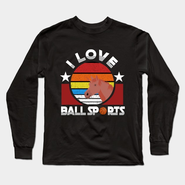 I love ballsports Long Sleeve T-Shirt by Markus Schnabel